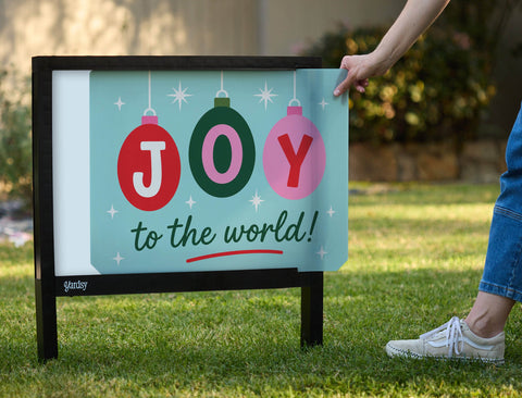 Joy To The World Ornaments Yardsy Sign yard sign