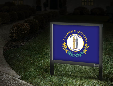 Kentucky Flag Yardsy Sign Walkway