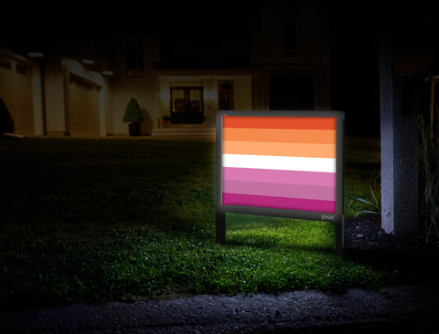 Lesbian Pride Flag Mailbox