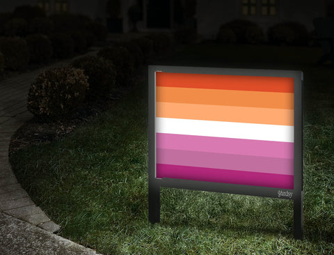 Lesbian Pride Flag Walkway