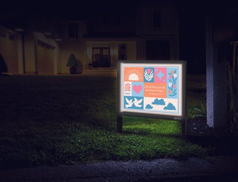 Let All That You Do Yardsy Sign Mailbox