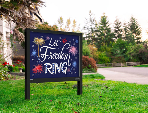 Let Freedom Ring Yardsy Sign Yard