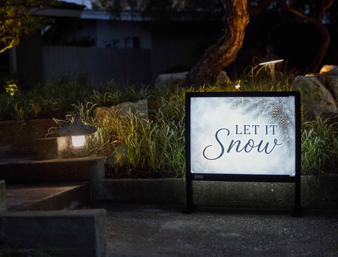 Let It Snow Traditional Yardsy Sign yard sign