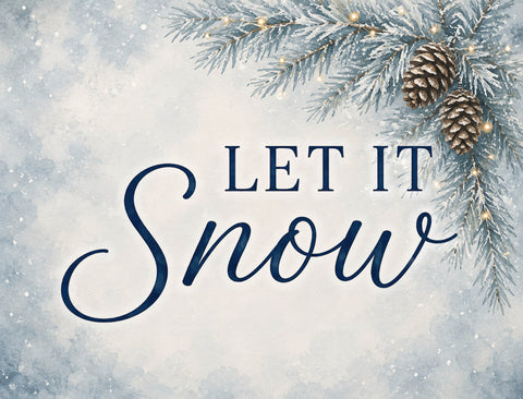 Let It Snow Traditional Yardsy Sign yard sign