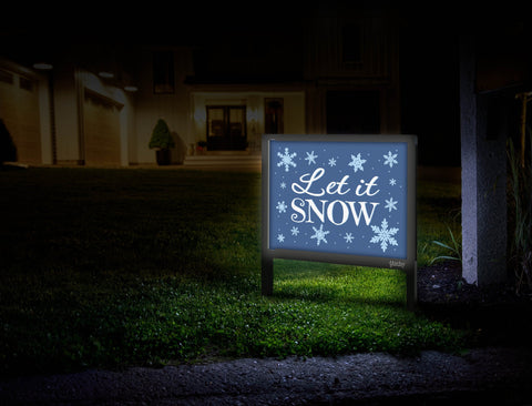 Let It Snow Yardsy Sign Mailbox