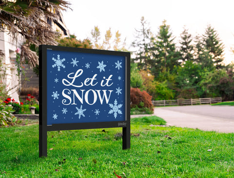 Let It Snow Yardsy Sign Yard