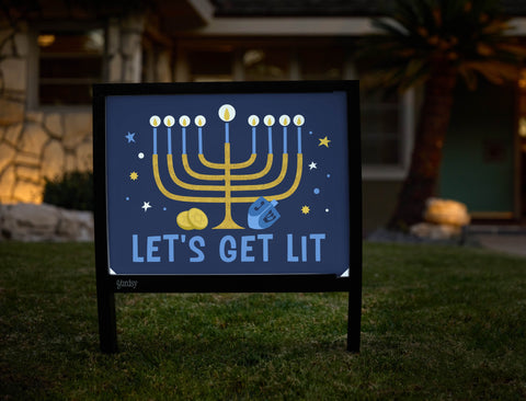 Let's Get Lit Yardsy Sign yard sign