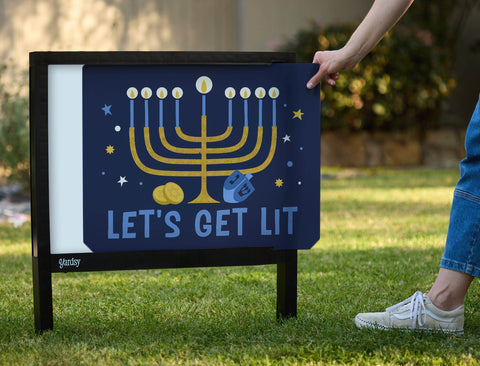 Let's Get Lit Yardsy Sign yard sign