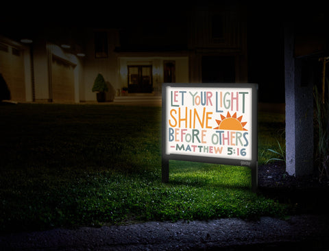 Let Your Light Shine Yardsy Sign Mailbox