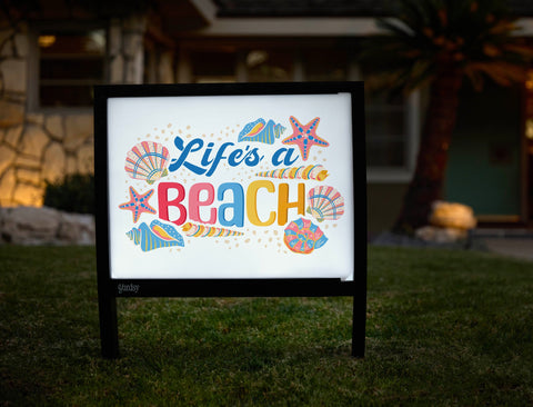 Lifes A Beach Yardsy Sign yard sign