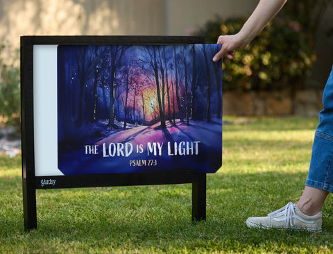 Lord is my Light Yardsy Sign - Interchangeable