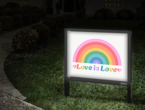 Love Is Love Yardsy Sign Walkway