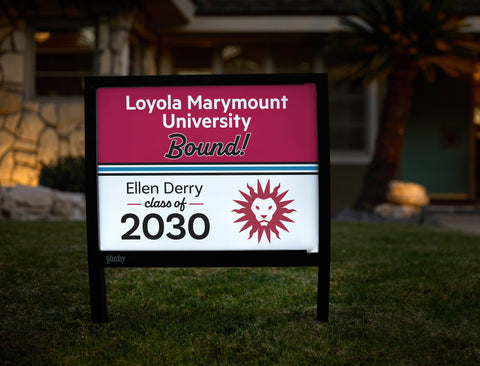 Loyola Marymount College Bound Custom Yardsy Sign yard sign