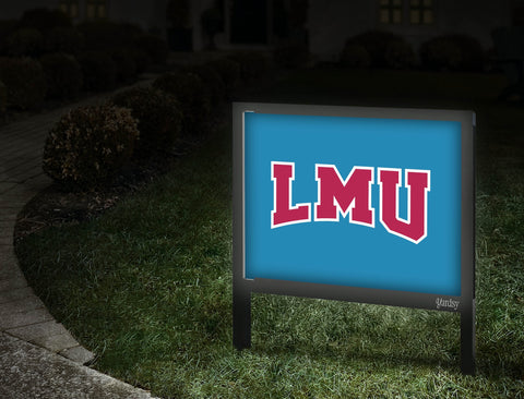 LMU Athletics Mark Blue Yardsy Sign