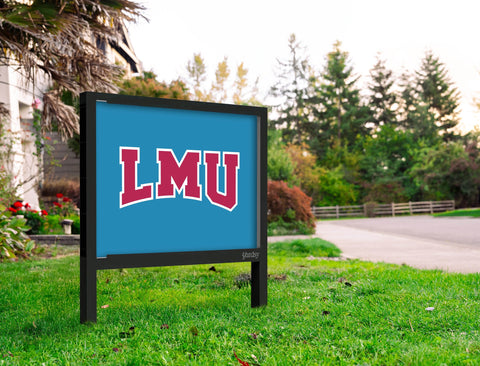 LMU Athletics Mark Blue Yardsy Sign