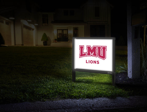 LMU Lions Mark Crimson Yardsy Sign