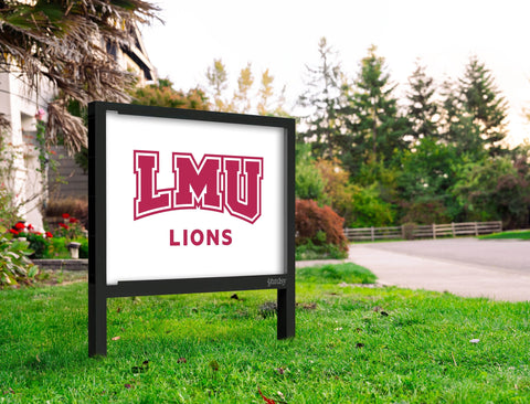LMU Lions Mark Crimson Yardsy Sign