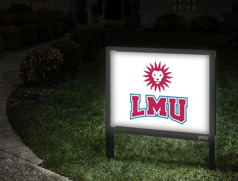 LMU Wordmark White Yardsy Sign