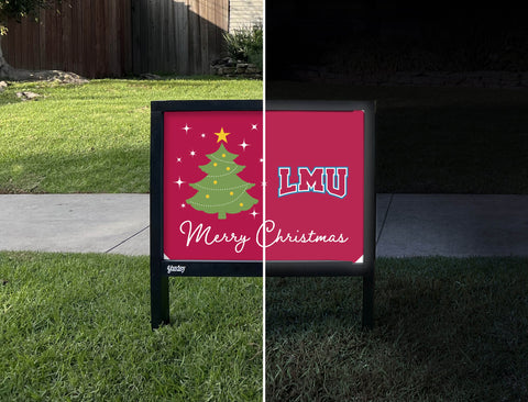 Loyola Marymount Merry Christmas Yardsy Sign yard sign