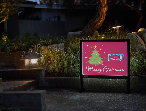 Loyola Marymount Merry Christmas Yardsy Sign yard sign