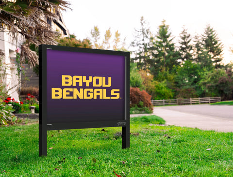 LSU Bayou Bengals Purple Yardsy Sign