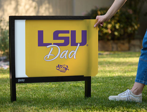 LSU Dad Yardsy Sign yard sign