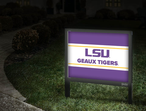 Lsu Geaux Tigers Purple Yardsy Sign Walkway