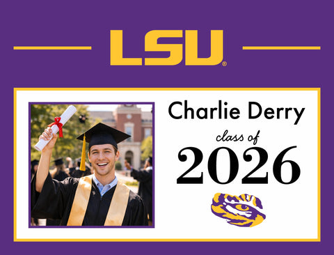 Lsu Graduate Custom Yardsy Sign yard sign