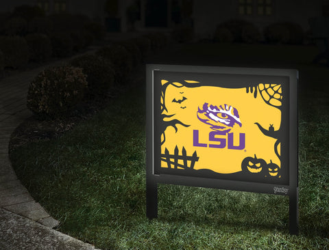 LSU Halloween Spooky Tigers Eye Yardsy Sign