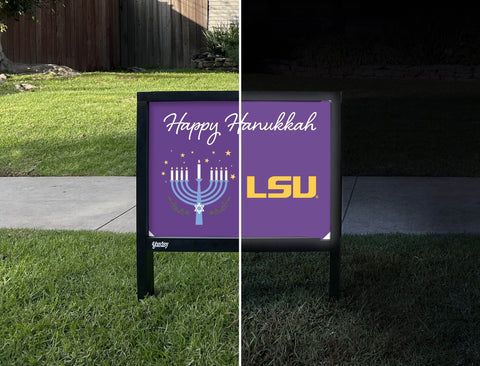 Lsu Happy Hanukkah Yardsy Sign yard sign