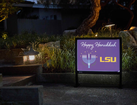 Lsu Happy Hanukkah Yardsy Sign yard sign