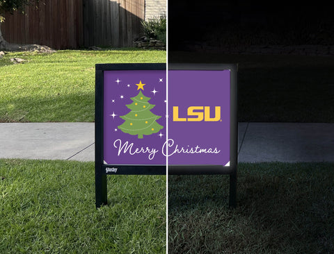 Lsu Merry Christmas Yardsy Sign yard sign