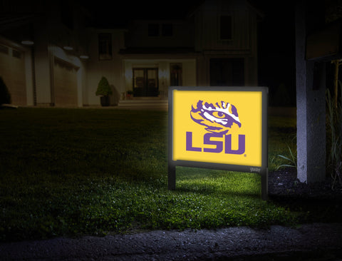 Lsu Tiger Eye Yellow Yard Sign Mailbox