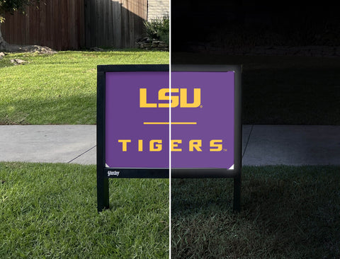 Lsu Tigers Athletic Mark Purple Yardsy Sign yard sign