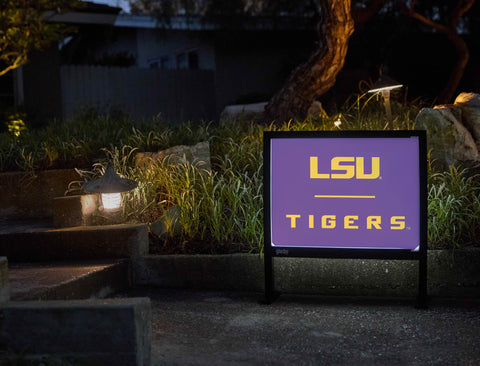 Lsu Tigers Athletic Mark Purple Yardsy Sign yard sign
