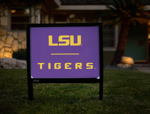 Lsu Tigers Athletic Mark Purple Yardsy Sign yard sign