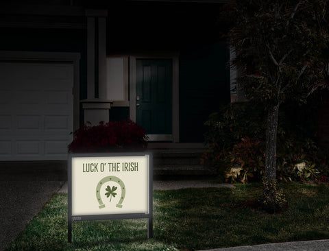 Luck O The Irish Yardsy Sign Front Door