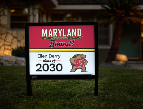 Maryland College Bound Custom Yardsy Sign yard sign