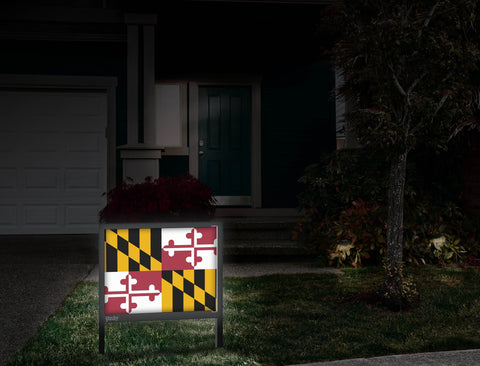 Maryland Flag Yardsy Sign Front Door