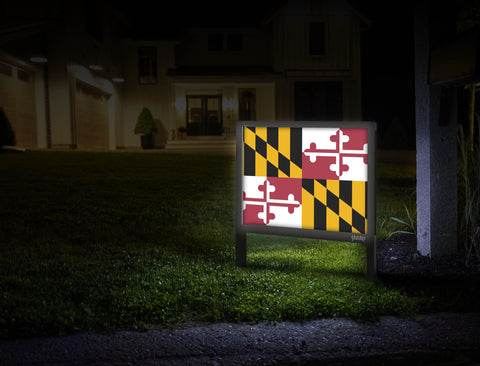 Maryland Flag Yardsy Sign Mailbox