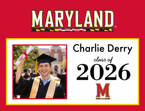 Maryland Graduate Custom Yardsy Sign yard sign