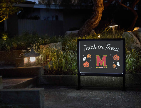 Maryland Halloween Trick Or Treat Yardsy Sign yard sign