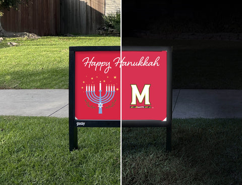 Maryland Happy Hanukkah Yardsy Sign yard sign