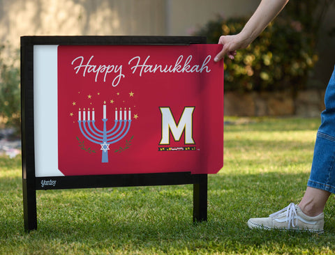 Maryland Happy Hanukkah Yardsy Sign yard sign