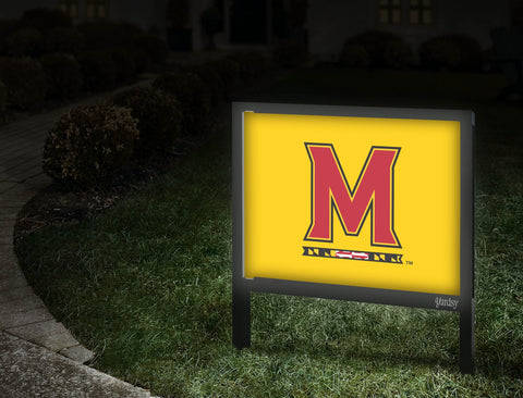 Maryland M Mark Yellow Yardsy Sign