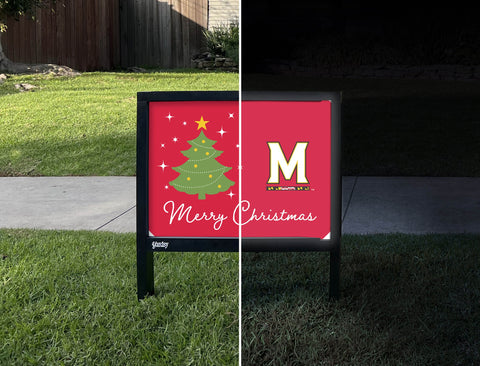 Maryland Merry Christmas Yardsy Sign yard sign