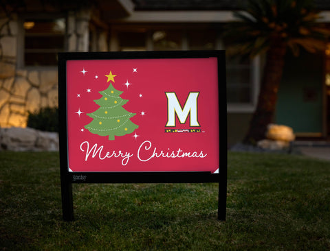 Maryland Merry Christmas Yardsy Sign yard sign