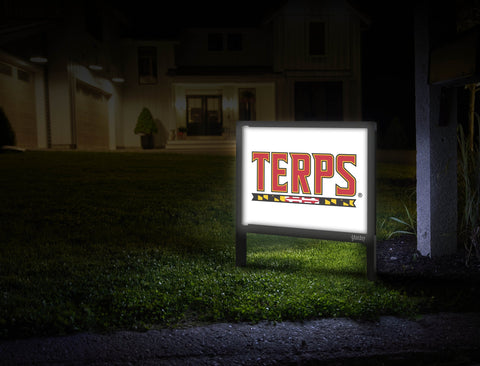 Maryland Terps Mark White Yardsy Sign