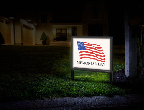 Memorial Day Flag Yardsy Sign Mailbox