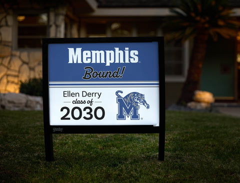 Memphis College Bound Custom Yardsy Sign yard sign